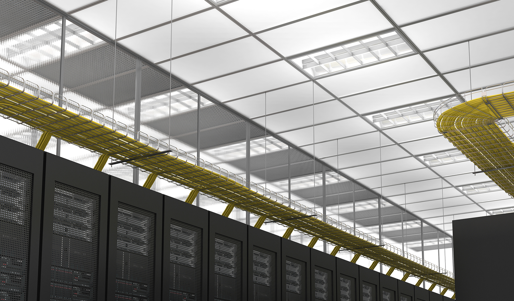Tate Duo VS. Traditional Data Center Ceiling Grid